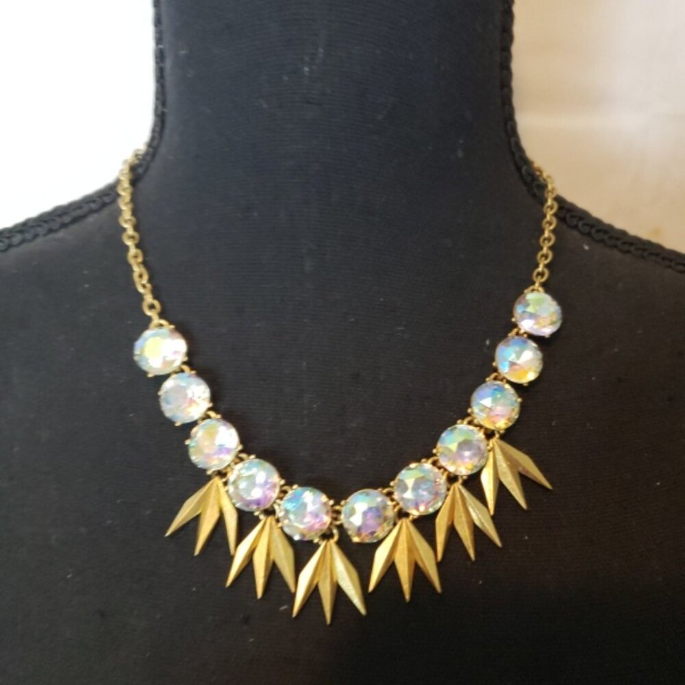 J Crew Shooting Stars Iridescent Fringe Necklace